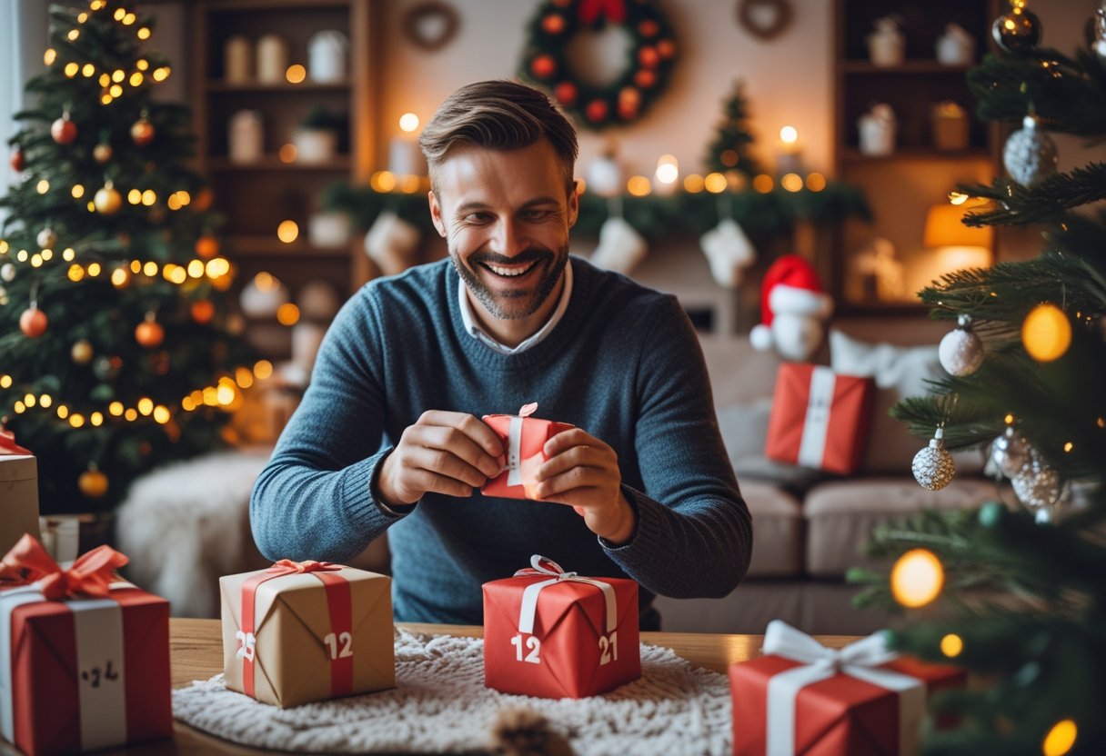 Sjove ideer til julekalender til ham og pakkeleg